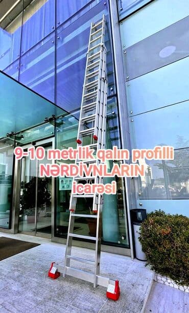 Akkumulyatorlar: Hündür nərdivan icarəsi. Hündür 9-10 metrlik nərdivanların icarəsi — 1