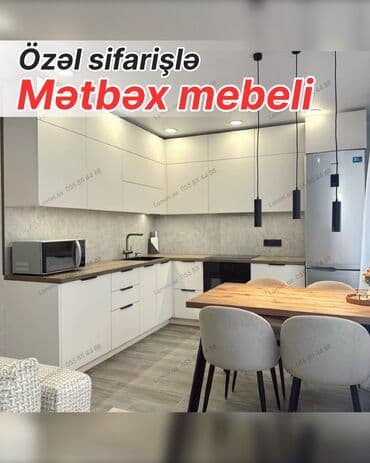 toyuq əti: Özəl sifarişlə hazırlanmış mətbəx mebeli - Müasir, minimalistik — 1