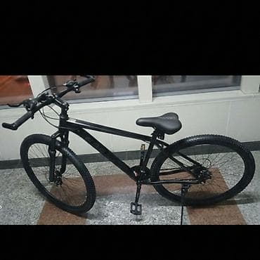 Dag velosipedi – mat qara reng Guclu aluminium tipli cercive, duz