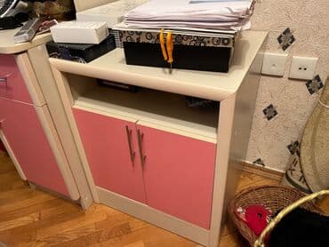 genc qiz otagi: Oğlan və qız üçün, İşlənmiş, Təknəfərlik çarpayı, Yazı masası, Dolab, Komod — 6