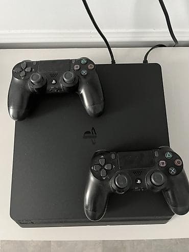 ps4 controller: Sony PlayStation 4 Slim oyun konsolu 1TB 2 original controller super — 1