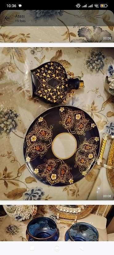 Dekorativ keramika vaza - Material: keramik/porcelan görünümlü -