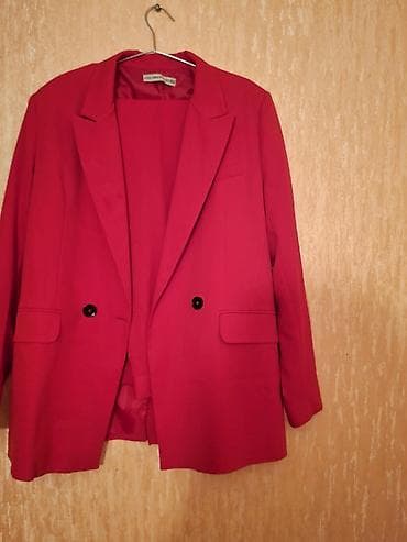 Qadın geyim dəsti – şık ofis və dəvət kolleksiyası 1) Qırmızı blazer