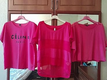 Qadınlar üçün 3 ədəd qısaqol, “hot pink” rəngli bluz/top dəsti. - lalafo.az -da Qadınlar üçün 3 ədəd qısaqol, “hot pink” rəngli bluz/top dəsti. -