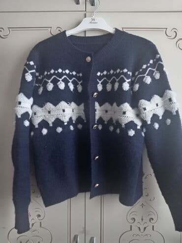 alt paltarlari topdan satis: Sviter, Bershka, L, rəng - Göy — 1