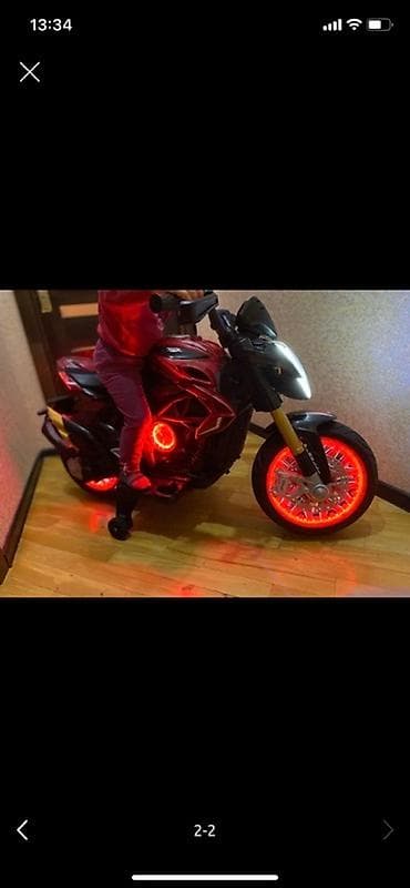 Игрушки: Uşaqlar üçün elektrik motosiklet 2 aydir alinib olkeden kocduyum ucun — 2