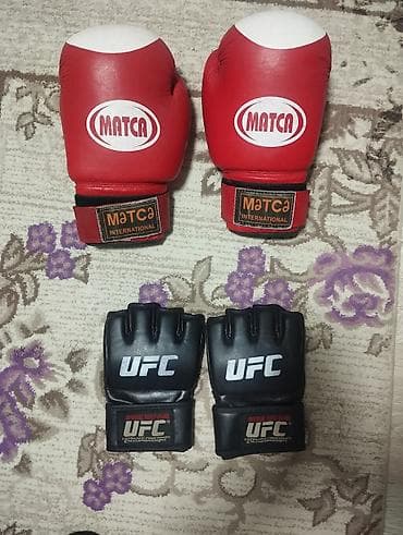 boks torbasu: MMA və boks üçün əlcəklər dəsti - Matca International qırmızı boks — 1