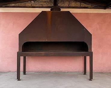 mangallar: Sənaye tipli manqal/BBQ sobası – metal konstruksiya - Material: qalın — 1