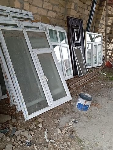 ucuz darvaza satilir: Slcipan profrli 4 metraliq biri 3 azn Darvaza qapi Plastik pencere — 4