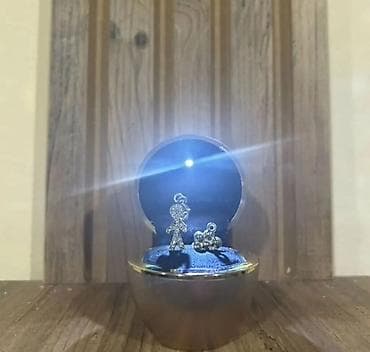 softbox: LED işıqlı zinət qutusu – üzük və kiçik bəzəklər üçün - Dairəvi — 3