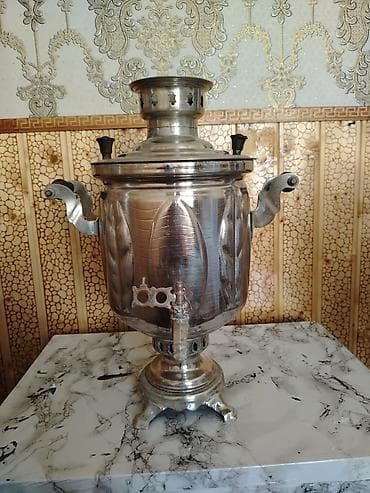 antik samovar: 5 litr od cüzi endirim var zavatskoy samavar qədimin.di.qiymət.220 — 1