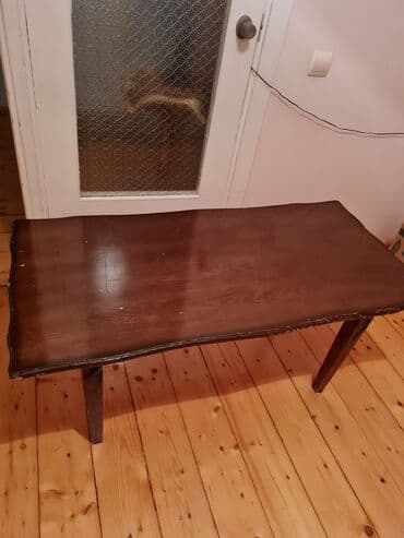 ev əşyaları ikinci el: Jurnal masası, İşlənmiş, Açılmayan, Dördbucaq masa — 3