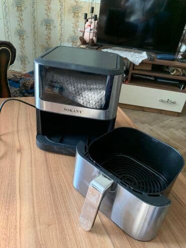 coin casa: Аэрогриль Sokany,новый,в коробке.Вместимость чаши 7л,мощность 1800 — 3