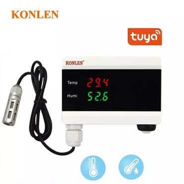 adam tərəzisi: Ağıllı kombinə edilmiş temperatur və rütubət detektoru model: konlen — 2