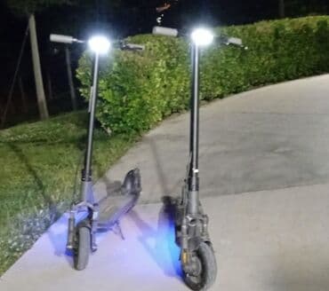 купить электросамокат: Elektrik skuter - Gecə sürüşü üçün güclü ön LED fənərlər - Aşağı — 1