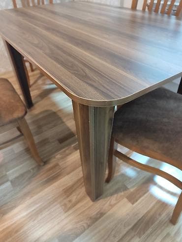 masa ve oturacaqlar: Mətbəx üçün, Açılmayan, Dördbucaq masa, 4 stul — 2