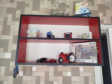 dekor ref: Divar asma rəf - Material: laminat/LDSP tipli taxta lövhə - Rəng — 1