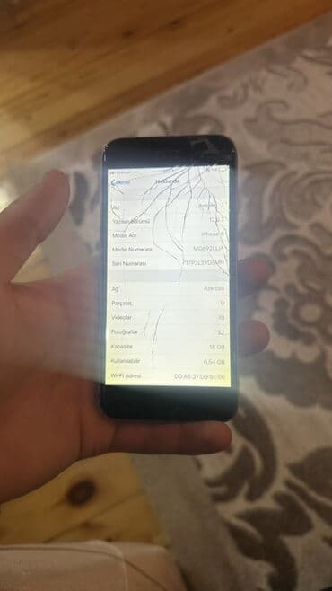 iphone 6 pilus: IPhone 6, 16 GB, Space Gray, Qırıq — 9