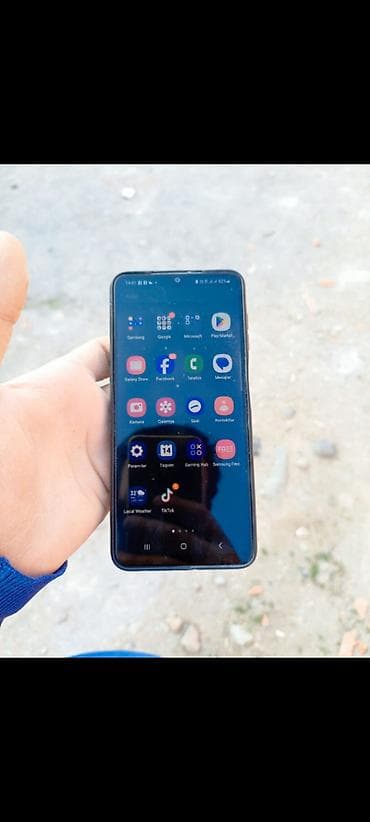 telefonlar ipone: Samsung Galaxy A22, 128 GB, rəng - Bənövşəyi, Sensor, Barmaq izi, İki sim kartlı — 2