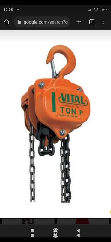 texnika satisi: Tal vital firması 1 tondan 5 tona kimi var zəncir 3 metrədir qiymətlər — 1