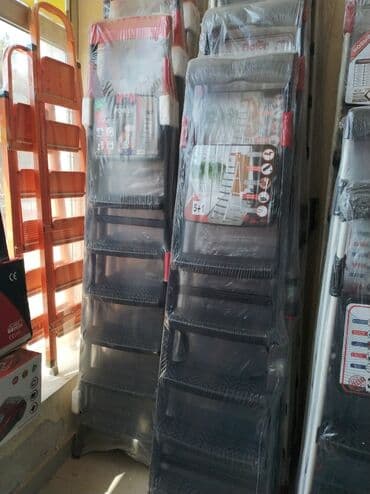 pilləkən modelləri: Mərtəbəli məişət pilləkənləri - Tip: qatlanan nərdivan/pilləkən - — 1