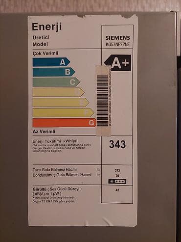 soyuducu ucuz: 2 qapılı Siemens Soyuducu Satılır, rəng - Gümüşü — 2