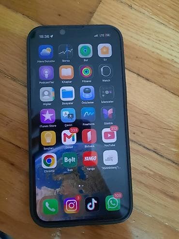 islenmis printer satisi: IPhone 13, 256 GB, Qara, Simsiz şarj, Face ID — 1