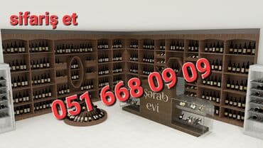 Şərab evi vitrin mebel sifarişi