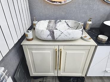 berber canaq: Hamam üçün dekorativ çanaq və şkaf dəsti - Üstdən quraşdırılan iri — 3