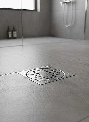 B.E.M kvadrat döşəmə süzgəci - Təyinat: hamam otağı, duş kabinəsi — 3