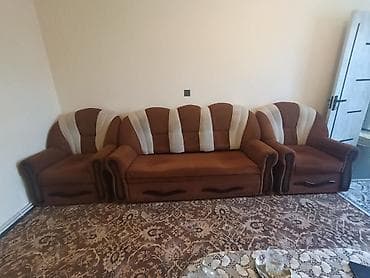 İşlənmiş, Divan, 2 kreslo, Bazasız, Açılmayan — 4