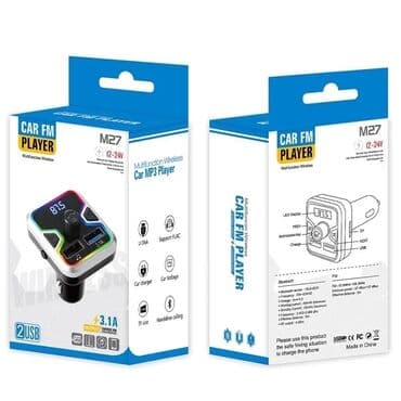 modio m27: Avtomobil FM modulyatoru M27 smartfonlar üçün şarj cihazı, avtomobil — 5