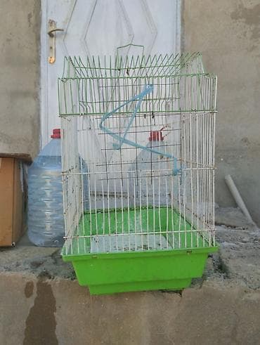 at sekileri: Quş qəfəsləri – müxtəlif ölçü və modellər - 4 ədəd metal barmaqlıqlı — 4