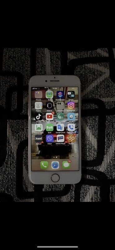 Mərmər effektli PVC panellər: IPhone 7, Rose Gold, Barmaq izi — 1