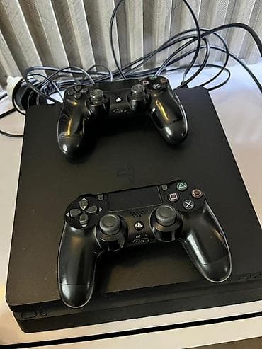 PS5 (Sony PlayStation 5): Sony PlayStation 4 Slim oyun konsolu - PlayStation 4 slim 2 pult HD — 4