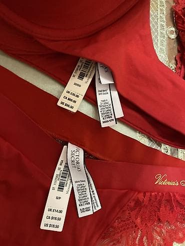 Victoria’s Secret qadın lingerie dəsti – qırmızı rəng Amerikadan