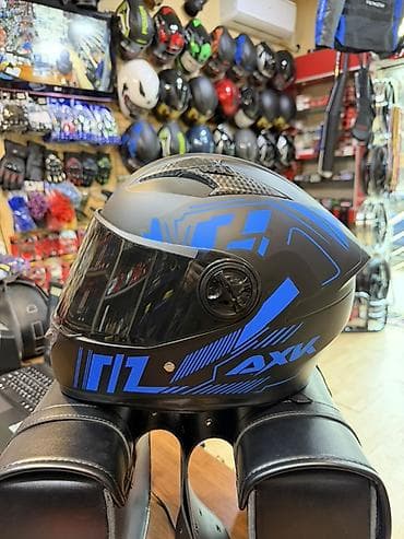 kask debilqe: AXX tam üzlü motosiklet dəbilqəsi - Tip: Full-face (vizorlu) — 2