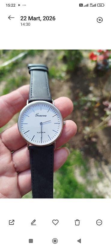 nabi saat: Qol saatı, U-Boat, rəng - Gümüşü — 10