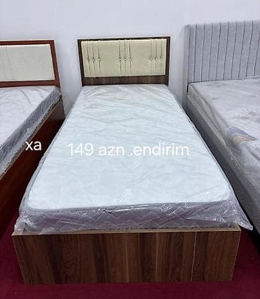 Çarpayılar: Tək nəfərlik çarpayı və döşək dəsti - Ölçü: təxmini tək nəfərlik — 1