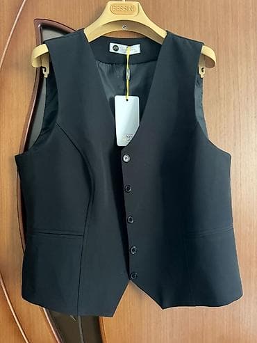 ev paltarları: Qadinlar üçün Qara klassik jilet – ZR Fashion - Rəng: tam qara - — 3