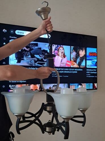 listur sekilleri: Çılçıraq, 5 lampa, Metal — 2