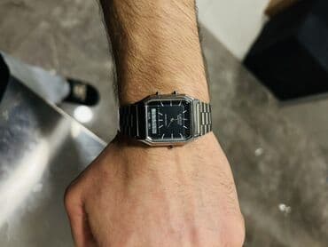 Женская обувь: Наручные часы, Casio, цвет - Серебристый — 4