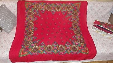 Məhsul: Çiçək naxışlı yaylıq/şal dəsti - Parça: müxtəlif toxumalar –