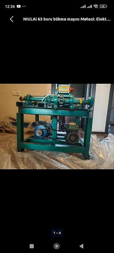 2.3 kompressor: NIULAI 63 boru bükmə maşını - Növ: Elektriklə işləyən boru bükmə — 2