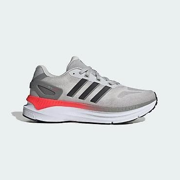 Мужская обувь: Adidas ZX RS idman ayaqqabısı - Rəng: boz üstlük, qara 3 zolaq, arxa — 1