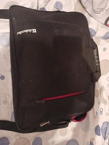 Noutbuk və netbuklar: Defender brendinin çiyin kəmərli noutbuk çantası - Rəng: qara, ön — 1