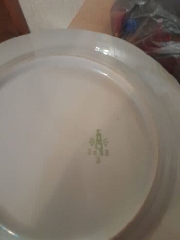 Boşqablar, 12 ədədli dəst, rəng - Ağ, Keramika, Rusiya