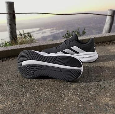 Kişi ayaqqabıları: Orjinal Adidas Galaxy 7 kişi qaçış krossovkası – qara/ağ - Model — 3