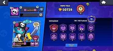 piere cardin: Brawl Stars oyun hesabı - Kupa sayı: 50,739 - Prestij: 11 - — 2