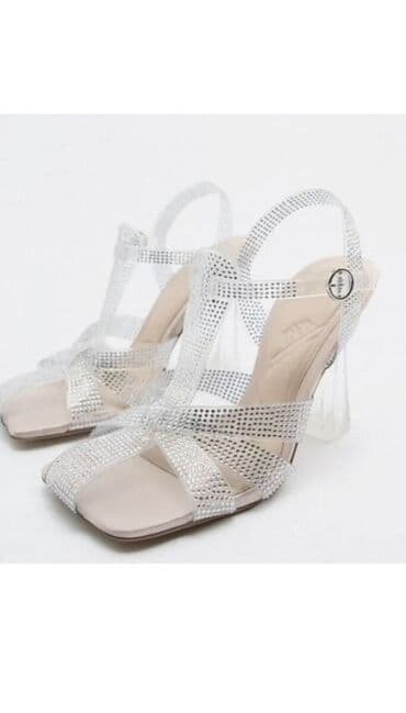 женские босоножки heeley: Zara, Размер: 36, цвет - Белый, Новый — 4